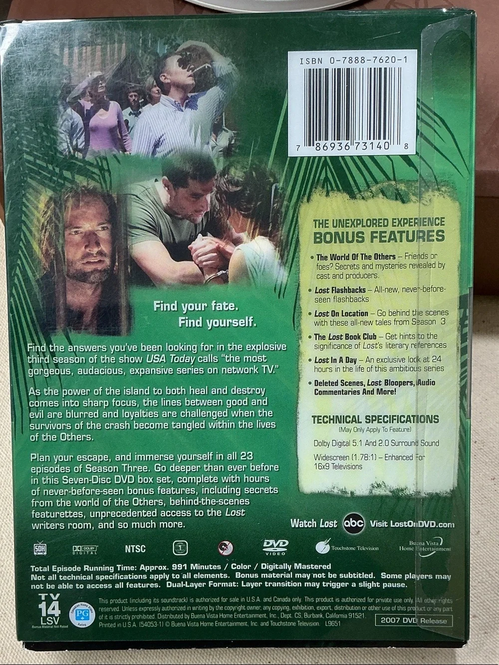 LOST The complete  third season DVD box set